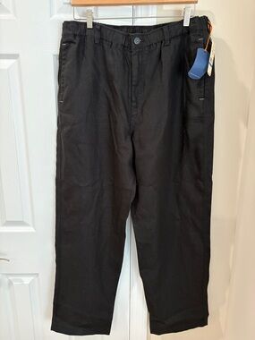 Men's Tommy Bahama Black Linen Casual Pants